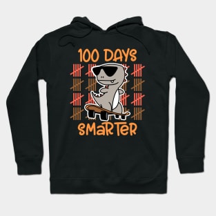 Happy 100 Days Of School Happy 100th Dinosaurs Skateboard Hoodie